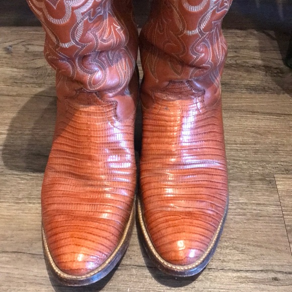 Justin boots #8303 lizard skin 8 - Picture 5 of 5